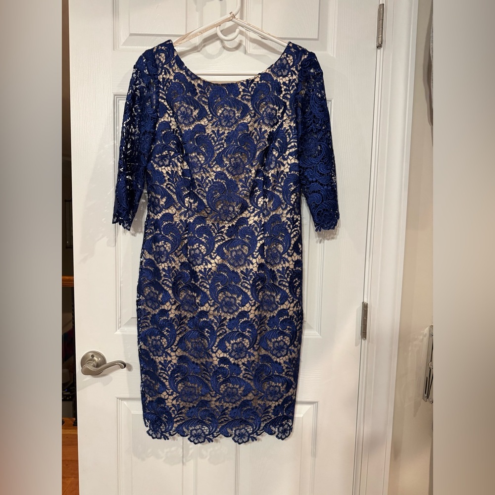 Eliza J royal blue lace dress, size 12